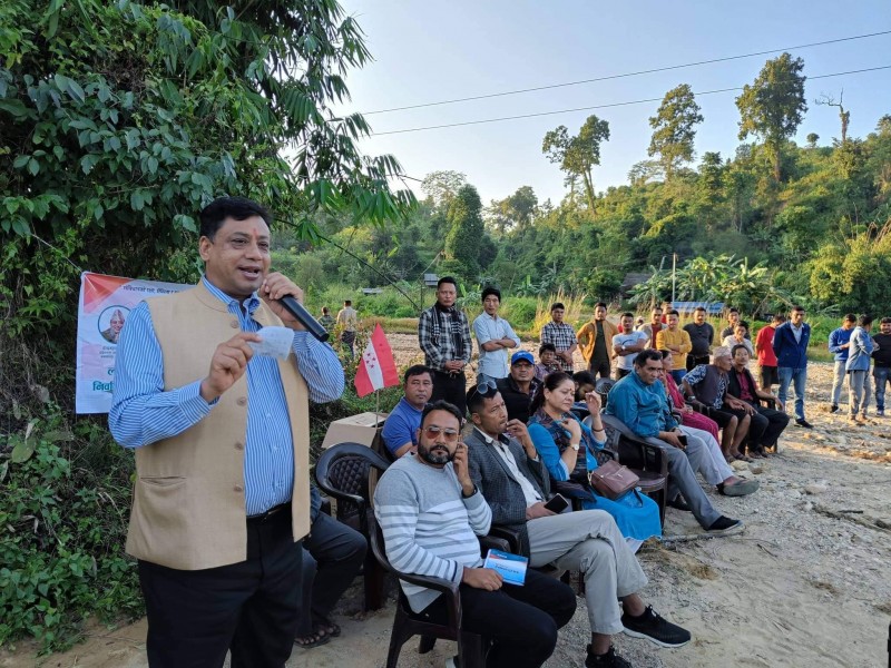 मनहरी ४ मा गठबन्धनकाे अगुवा कार्यकर्ता भेला